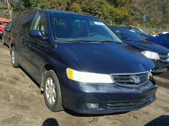 5FNRL18634B065980 - 2004 HONDA ODYSSEY EX BLUE photo 1