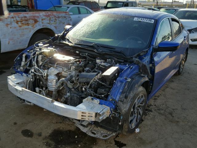 2HGFC2F73HH535804 - 2017 HONDA CIVIC EX BLUE photo 2