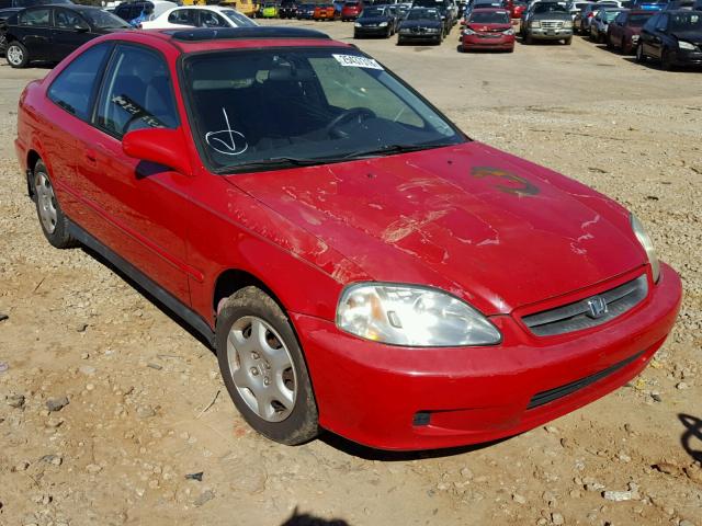 1HGEJ8240YL054198 - 2000 HONDA CIVIC EX წითელი ფოტო 1