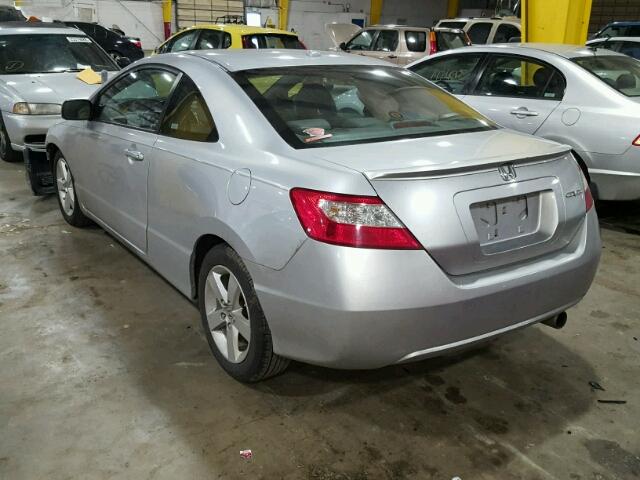 2HGFG12908H506878 - 2008 HONDA CIVIC EXL SILVER photo 3