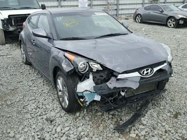 KMHTC6AD9HU305103 - 2017 HYUNDAI VELOSTER B GRAY photo 1