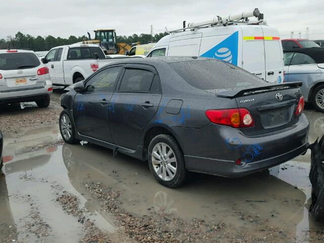 1NXBU4EE4AZ266507 - 2010 TOYOTA COROLLA BA CHARCOAL photo 3