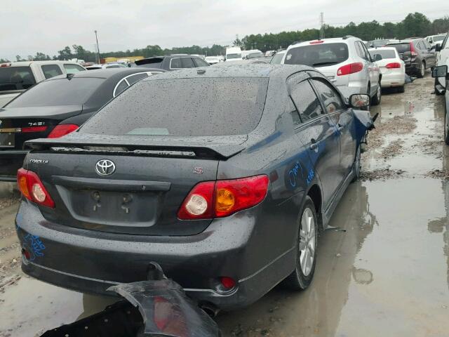 1NXBU4EE4AZ266507 - 2010 TOYOTA COROLLA BA CHARCOAL photo 4