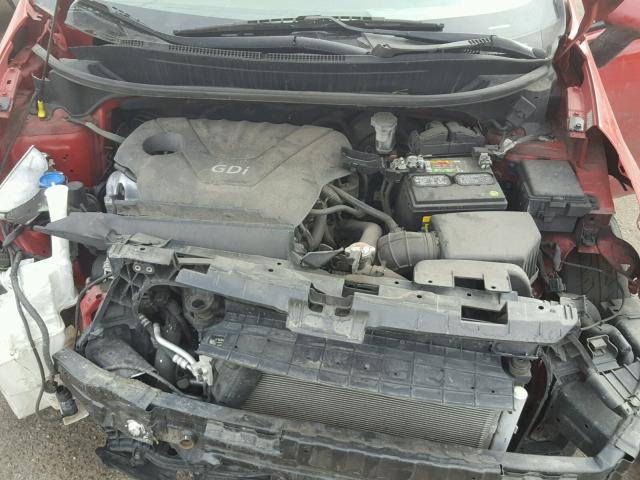 KNADM4A35E6352207 - 2014 KIA RIO LX Կարմիր լուսանկար 7