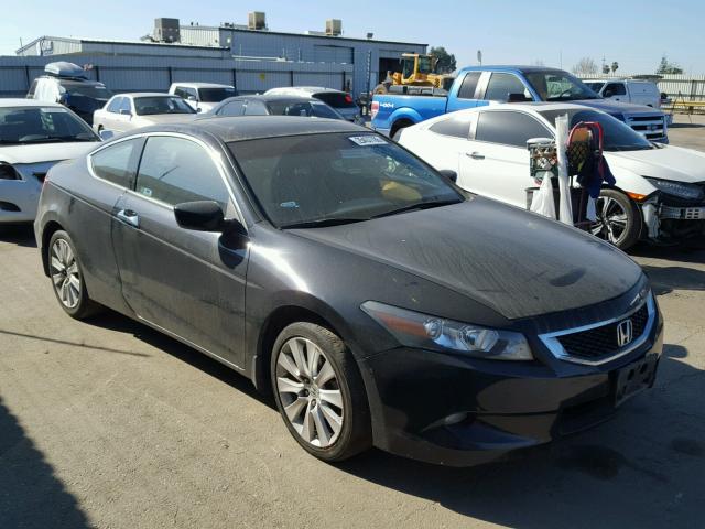 1HGCS22868A010027 - 2008 HONDA ACCORD EXL BLACK photo 1