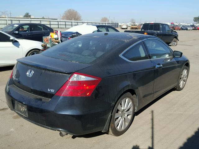 1HGCS22868A010027 - 2008 HONDA ACCORD EXL BLACK photo 4