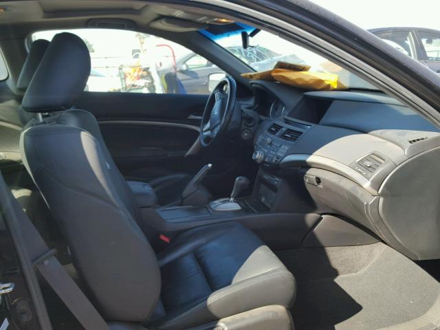 1HGCS22868A010027 - 2008 HONDA ACCORD EXL BLACK photo 5