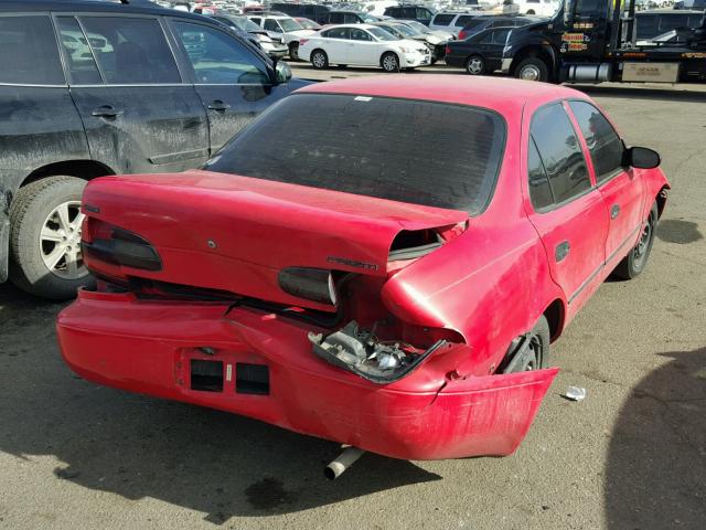 1Y1SK526XTZ066715 - 1996 GEO PRIZM BASE RED photo 4
