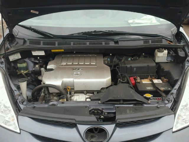 5TDYK4CC1AS314894 - 2010 TOYOTA SIENNA XLE GRAY photo 7