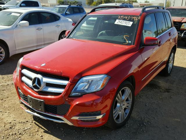 WDCGG8JB3DG123677 - 2013 MERCEDES-BENZ GLK 350 4M RED photo 2