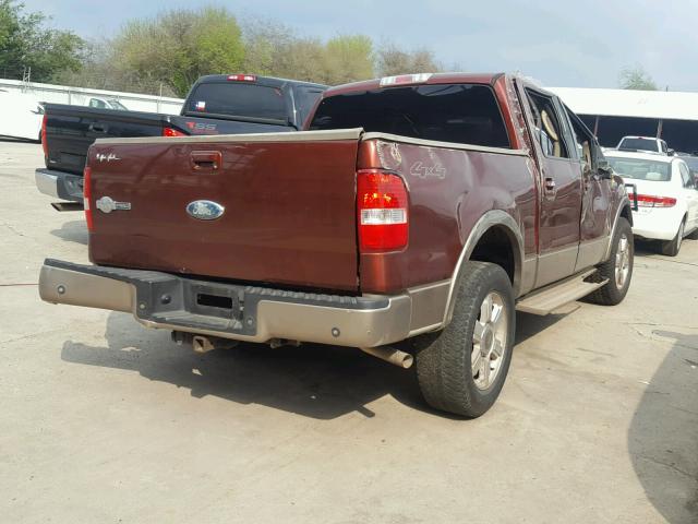 1FTPW14VX6KC85327 - 2006 FORD F150 SUPER BROWN photo 4