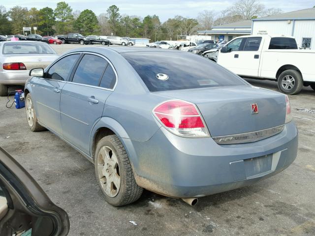 1G8ZS57N18F266792 - 2008 SATURN AURA XE BLUE photo 3