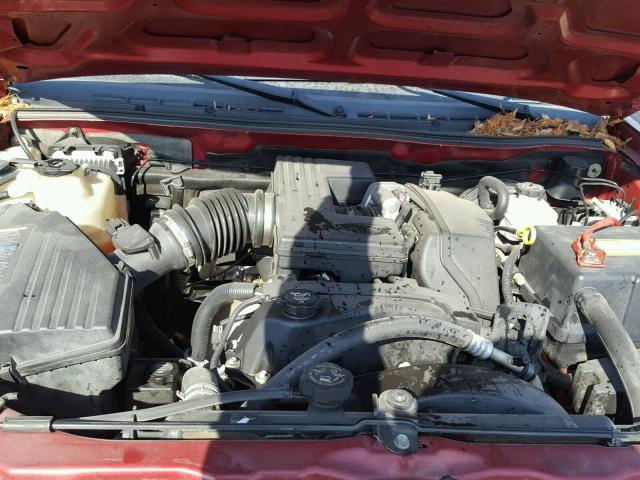 1GTDS136X68206485 - 2006 GMC CANYON BURGUNDY photo 7