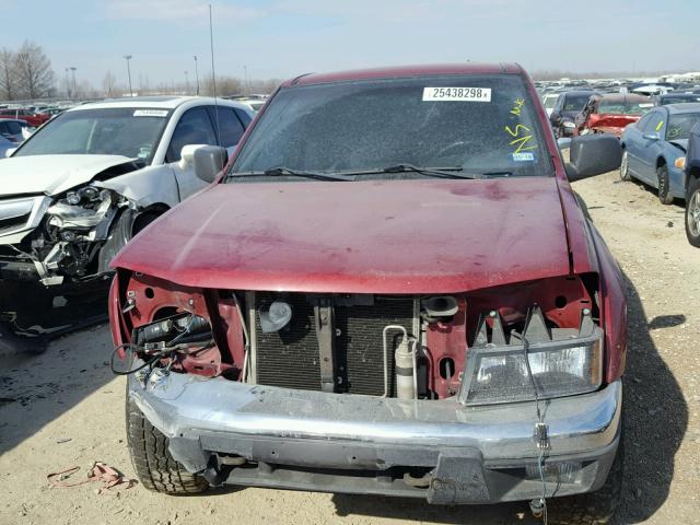 1GTDS136X68206485 - 2006 GMC CANYON BURGUNDY photo 9