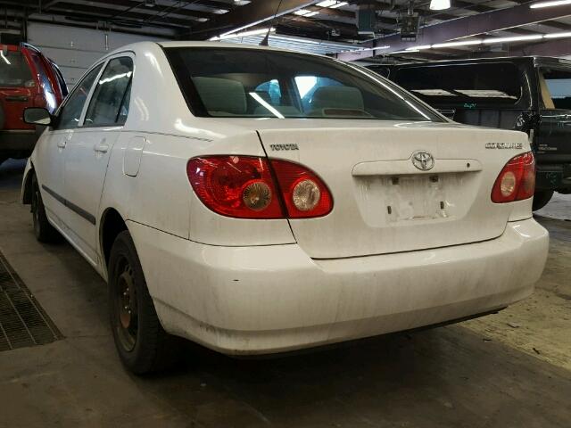 1NXBR32E08Z042001 - 2008 TOYOTA COROLLA CE WHITE photo 3