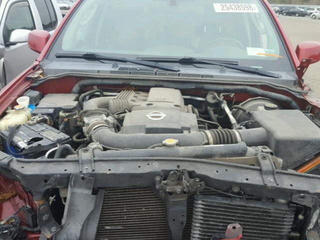 5N1AR1NB8AC621394 - 2010 NISSAN PATHFINDER RED photo 7