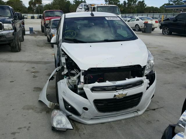 KL8CD6S96EC543500 - 2014 CHEVROLET SPARK 1LT WHITE photo 9