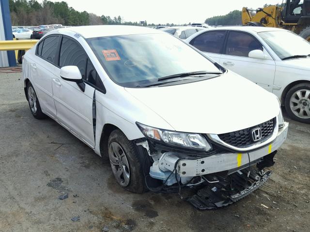 2HGFB2F54DH531935 - 2013 HONDA CIVIC LX WHITE photo 1