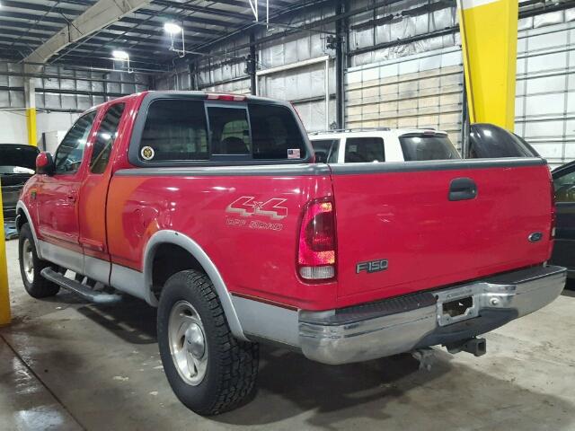 2FTRX18L3YCA46272 - 2000 FORD F150 RED photo 3