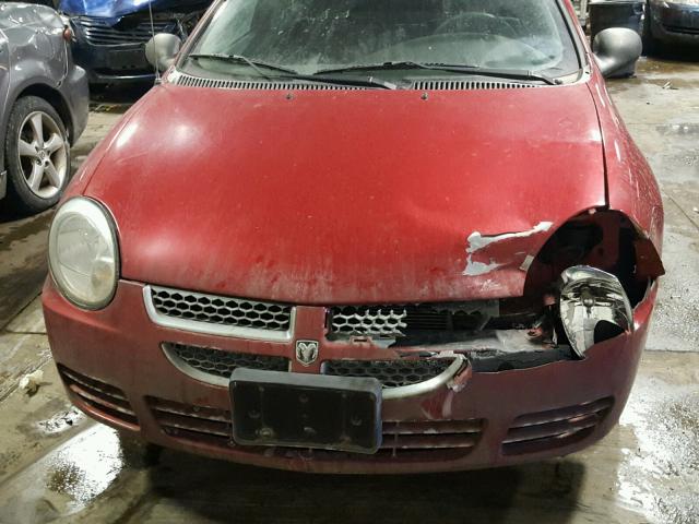 1B3ES56C45D261423 - 2005 DODGE NEON SXT RED photo 9