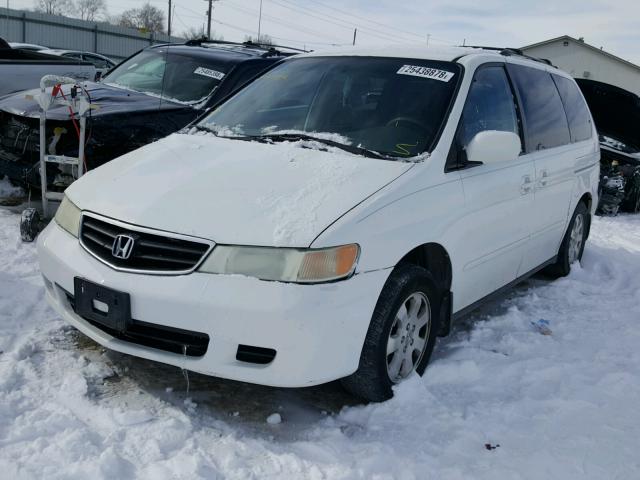 5FNRL18754B125332 - 2004 HONDA ODYSSEY EX WHITE photo 2