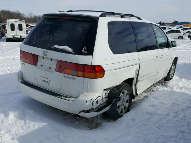 5FNRL18754B125332 - 2004 HONDA ODYSSEY EX WHITE photo 4