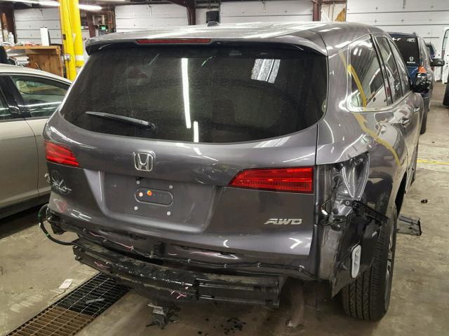 5FNYF6H55HB048143 - 2017 HONDA PILOT EXL GRAY photo 3