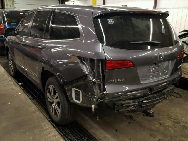 5FNYF6H55HB048143 - 2017 HONDA PILOT EXL GRAY photo 4