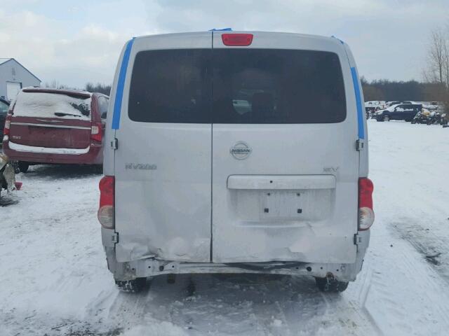 3N6CM0KN9DK695973 - 2013 NISSAN NV200 2.5S SILVER photo 9