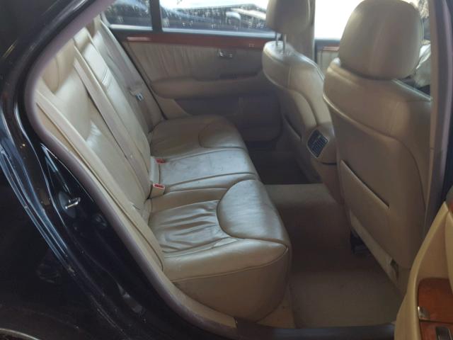 JTHBN36F040125740 - 2004 LEXUS LS 430 BLACK photo 6