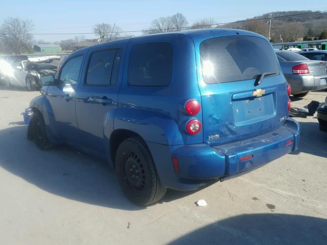3GNCA13BX9S641683 - 2009 CHEVROLET HHR LS BLUE photo 3