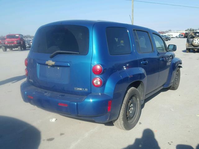 3GNCA13BX9S641683 - 2009 CHEVROLET HHR LS BLUE photo 4