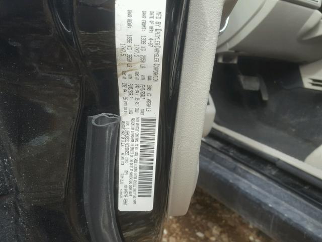 1J8HG68217C658855 - 2007 JEEP COMMANDER შავი ფოტო 10