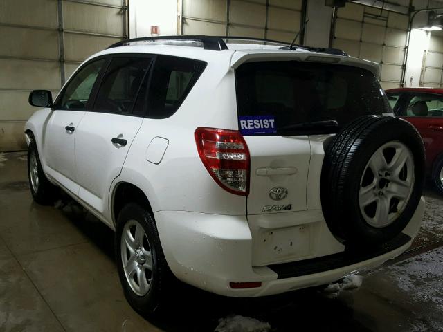 JTMBF4DV8BD040438 - 2011 TOYOTA RAV4 WHITE photo 3