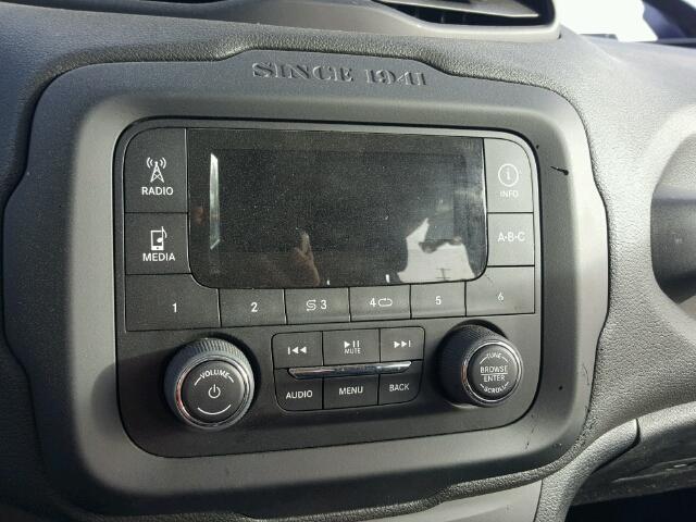 ZACCJAAW3GPC55166 - 2016 JEEP RENEGADE S BLUE photo 9