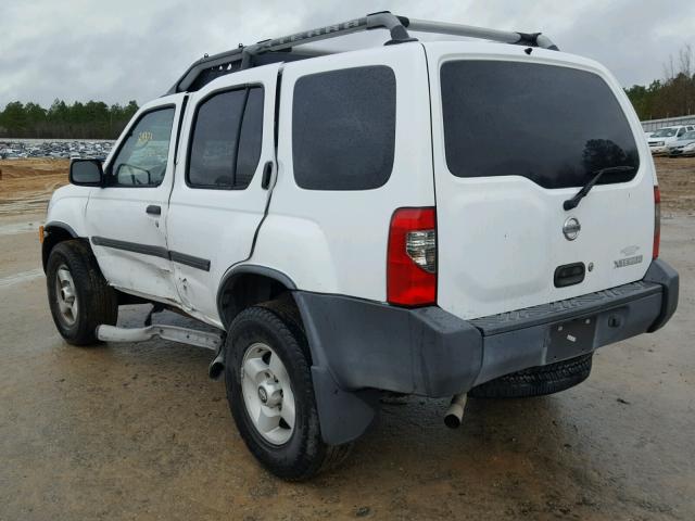 5N1ED28T92C605636 - 2002 NISSAN XTERRA XE WHITE photo 3