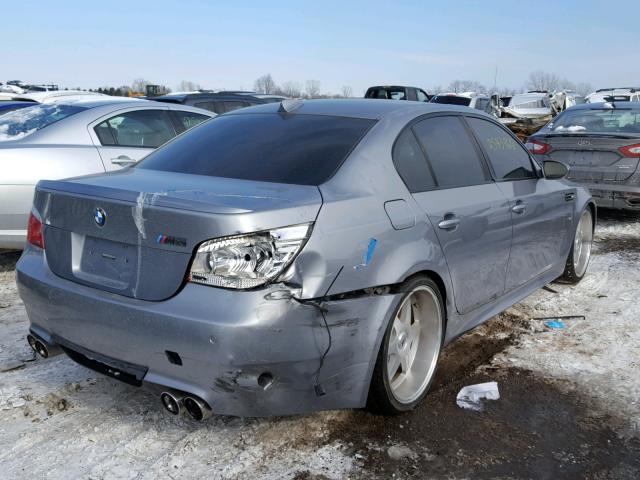 WBSNB93526B581390 - 2006 BMW M5 GRAY photo 4