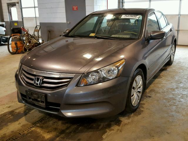 1HGCP2F34BA045284 - 2011 HONDA ACCORD LX GRAY photo 2