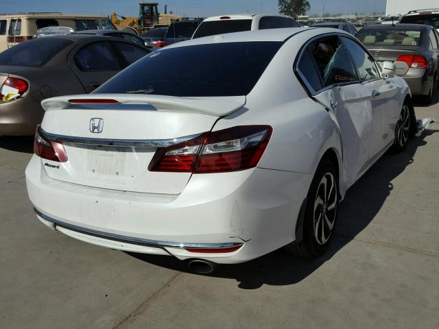 1HGCR2F06GA057749 - 2016 HONDA ACCORD EX WHITE photo 4