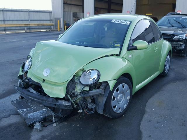 3VWBK21C83M423964 - 2003 VOLKSWAGEN NEW BEETLE GREEN photo 2