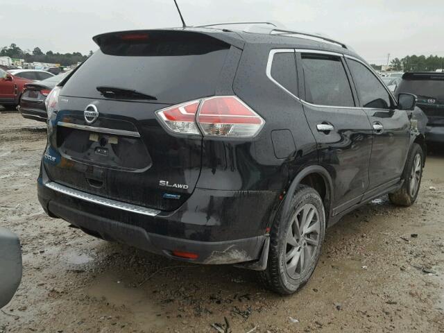 5N1AT2MV0EC792164 - 2014 NISSAN ROGUE S BLACK photo 4