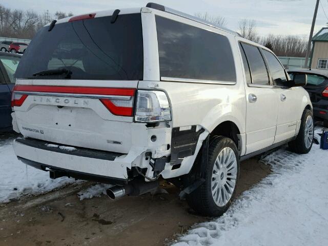 5LMJJ3KT2GEL03734 - 2016 LINCOLN NAVIGATOR WHITE photo 4