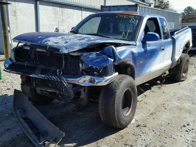 1B7GG23X2VS133594 - 1997 DODGE DAKOTA BLUE photo 9