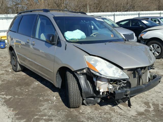 5TDZK23CX8S222489 - 2008 TOYOTA SIENNA CE BEIGE photo 1