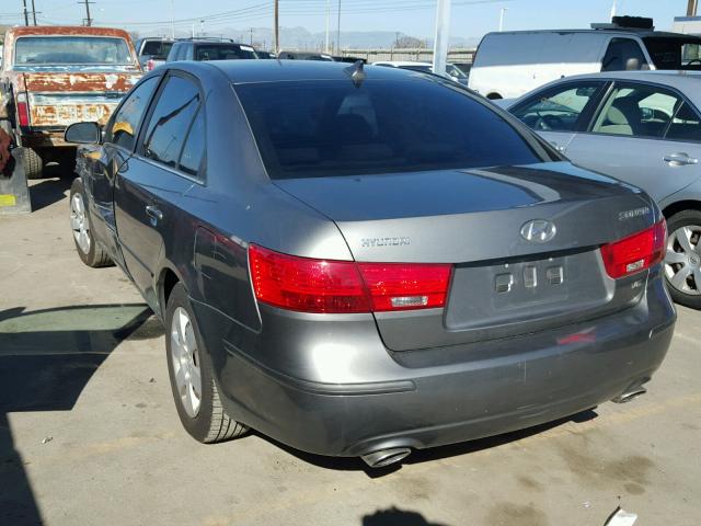 5NPET46F19H465385 - 2009 HYUNDAI SONATA GLS GRAY photo 3