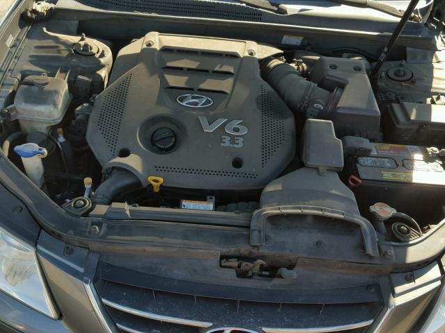 5NPET46F19H465385 - 2009 HYUNDAI SONATA GLS GRAY photo 7