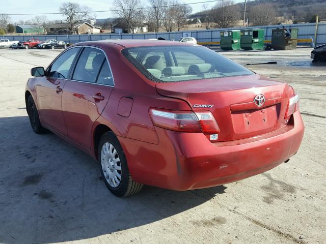 4T1BE46K67U154723 - 2007 TOYOTA CAMRY NEW RED photo 3