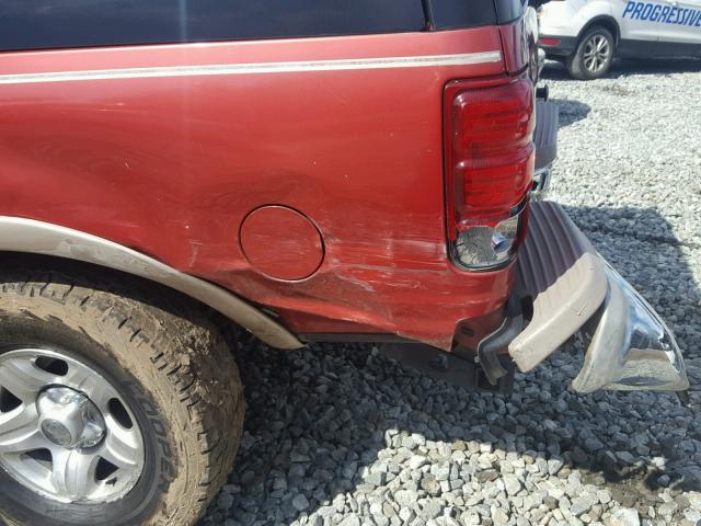 1FMFU18L0VLB86904 - 1997 FORD EXPEDITION MAROON photo 9