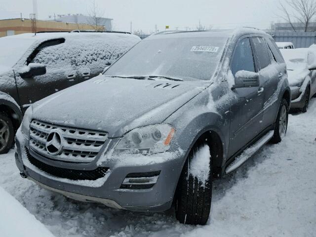 4JGBB2FB6BA628693 - 2011 MERCEDES-BENZ ML 350 BLU GRAY photo 2