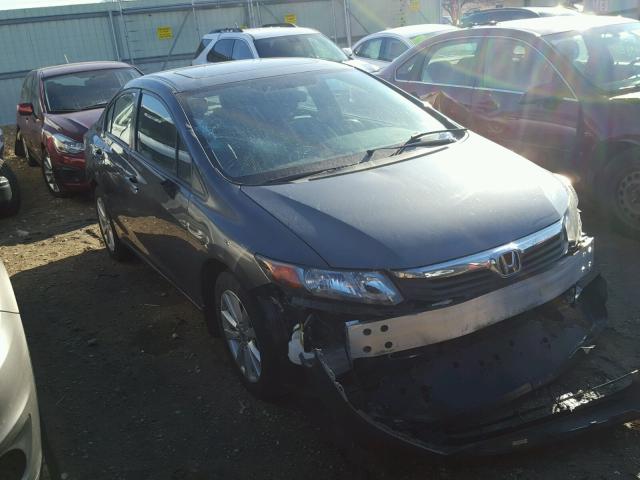 19XFB2F98CE000667 - 2012 HONDA CIVIC EXL SILVER photo 1